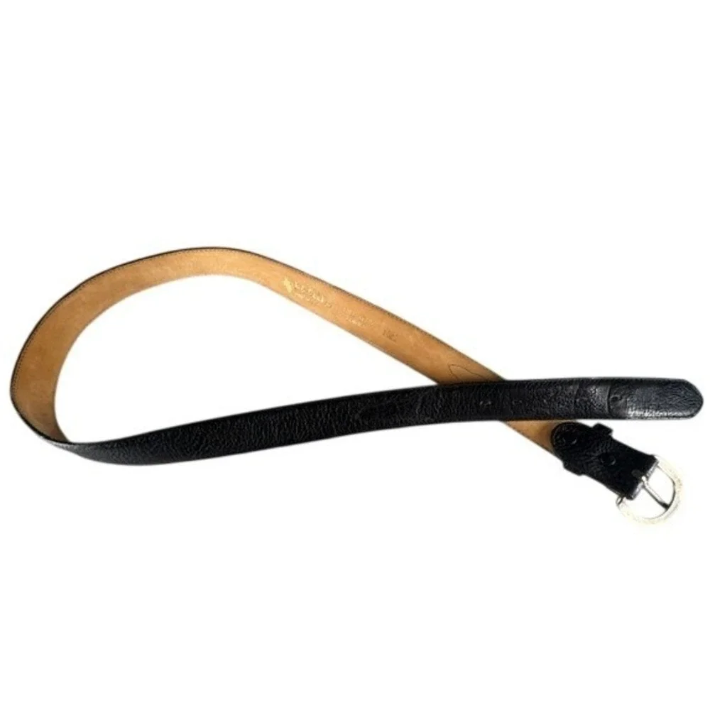 3-D Belt Co. Belt Mens 46 Full Grain Cowhide Leather Black Textured Western